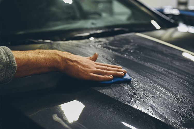 Clay bar treatment